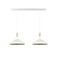 Pendelleuchte Champion Doppelter Kronleuchter Holz Metall Modern Pendelleuchte