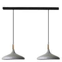 Pendelleuchte Champion Doppelter Kronleuchter Holz Metall Modern Pendelleuchte