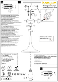 Pendelleuchte Skandinavisch Esstisch Lampe