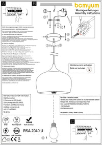 Metall Lampe Holzfarbe