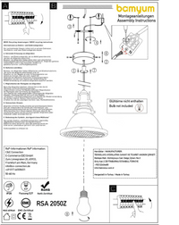 Pendelleuchte E27 Fassung Metall