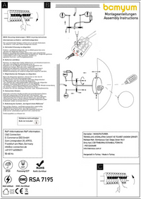 Wandleuchte Innen aus Metall, Wandlampe