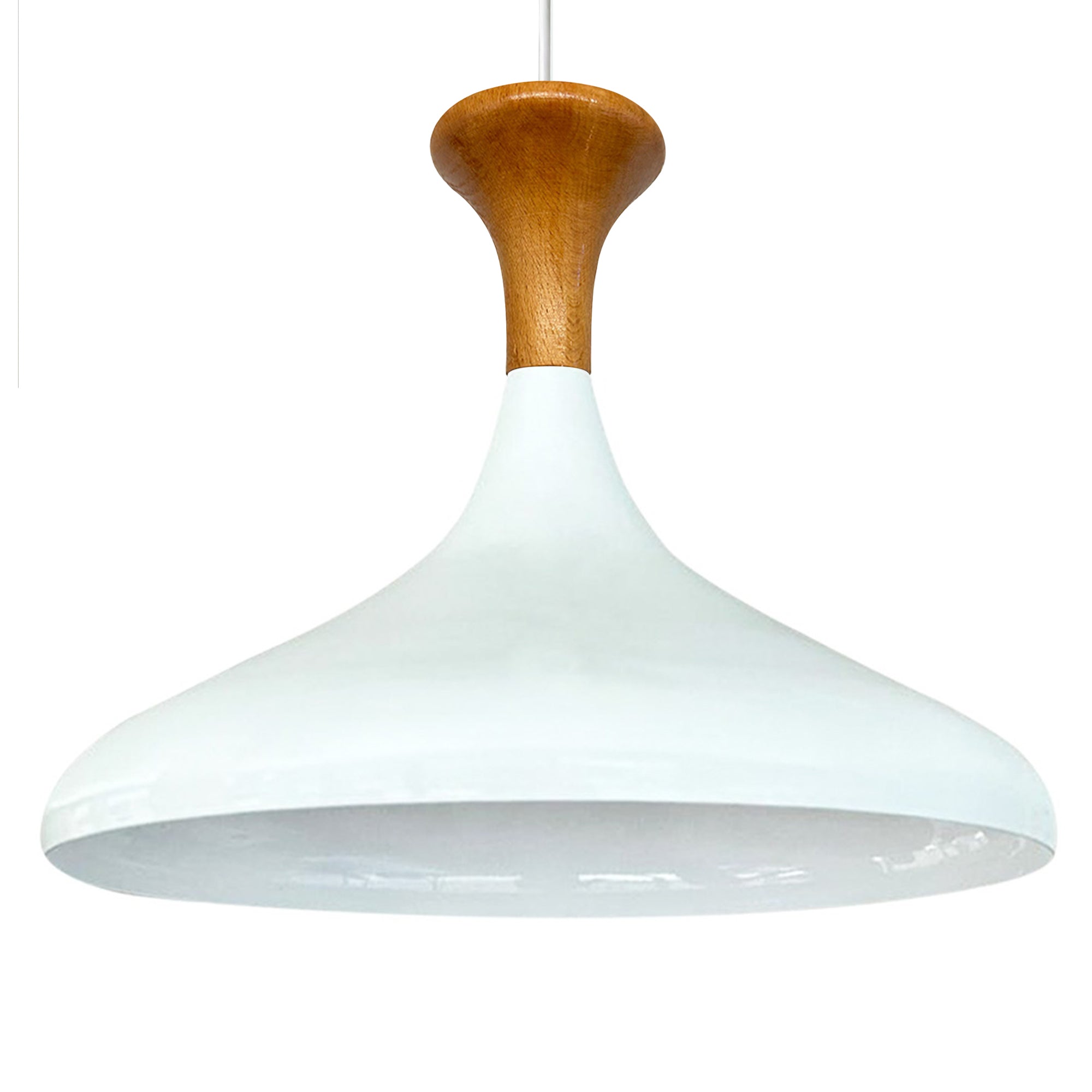 Pendelleuchte Bamyum Pendelleuchte Champion 35cm Metall Weiss-Innen Weiss E27 Lampe