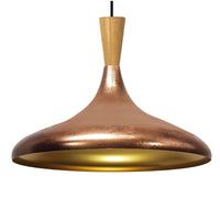 Champion Pendelleuchte aus Holz, 35 cm Hängelampe Metall E27 Moderne Lampe