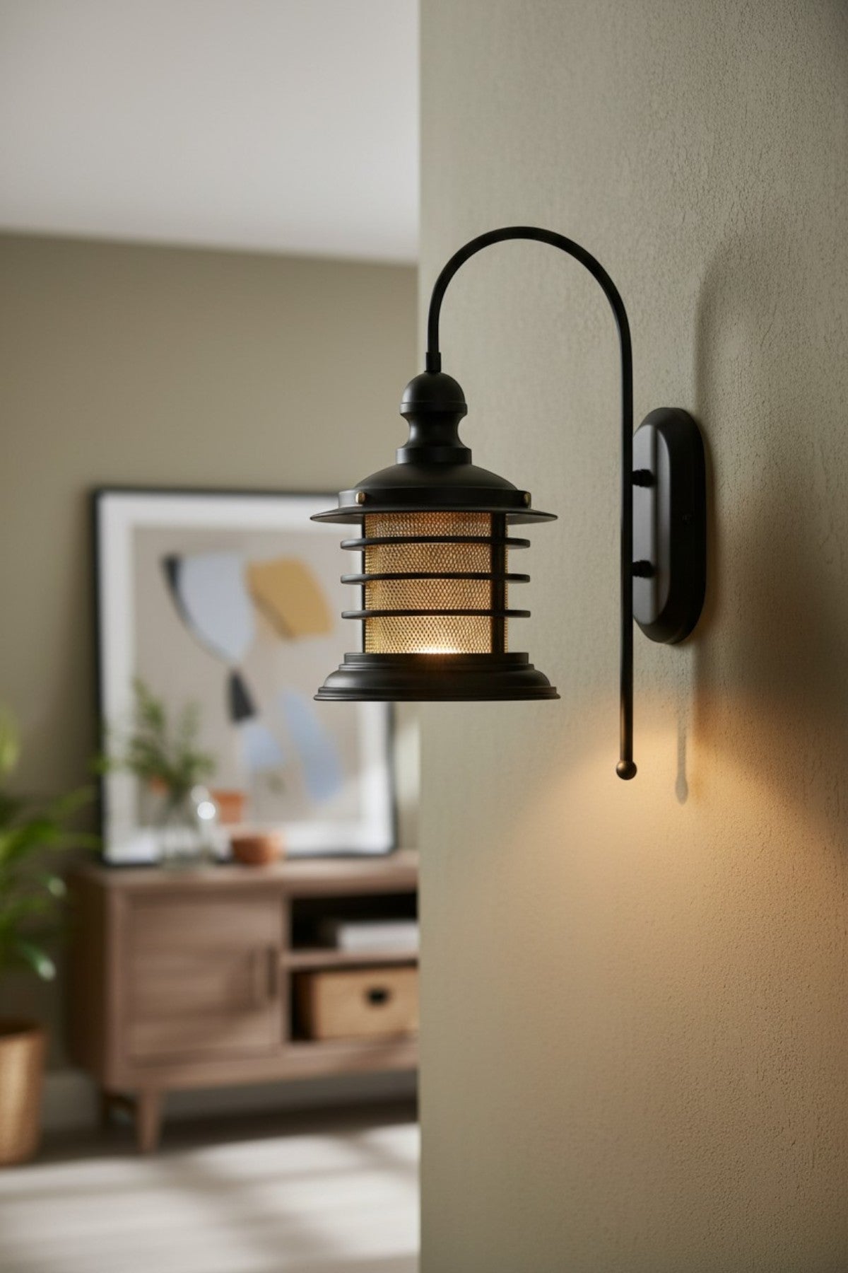 Wandleuchte Champion Wandleuchte Innen Metall, Wohnzimmer Vintage Wandlampe Innen