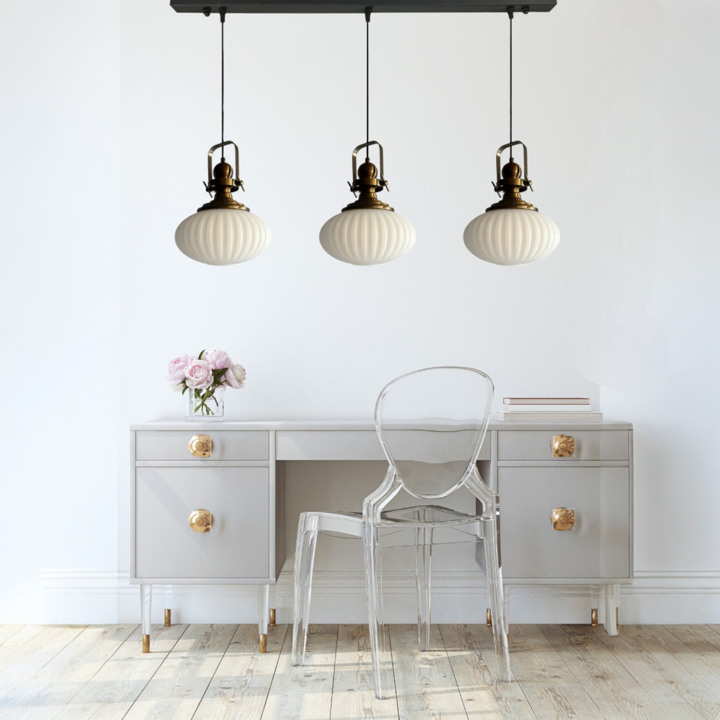 Pendelleuchte Elegant Glas-Kronleuchter Doppelter Kronleuchter Hängelampe