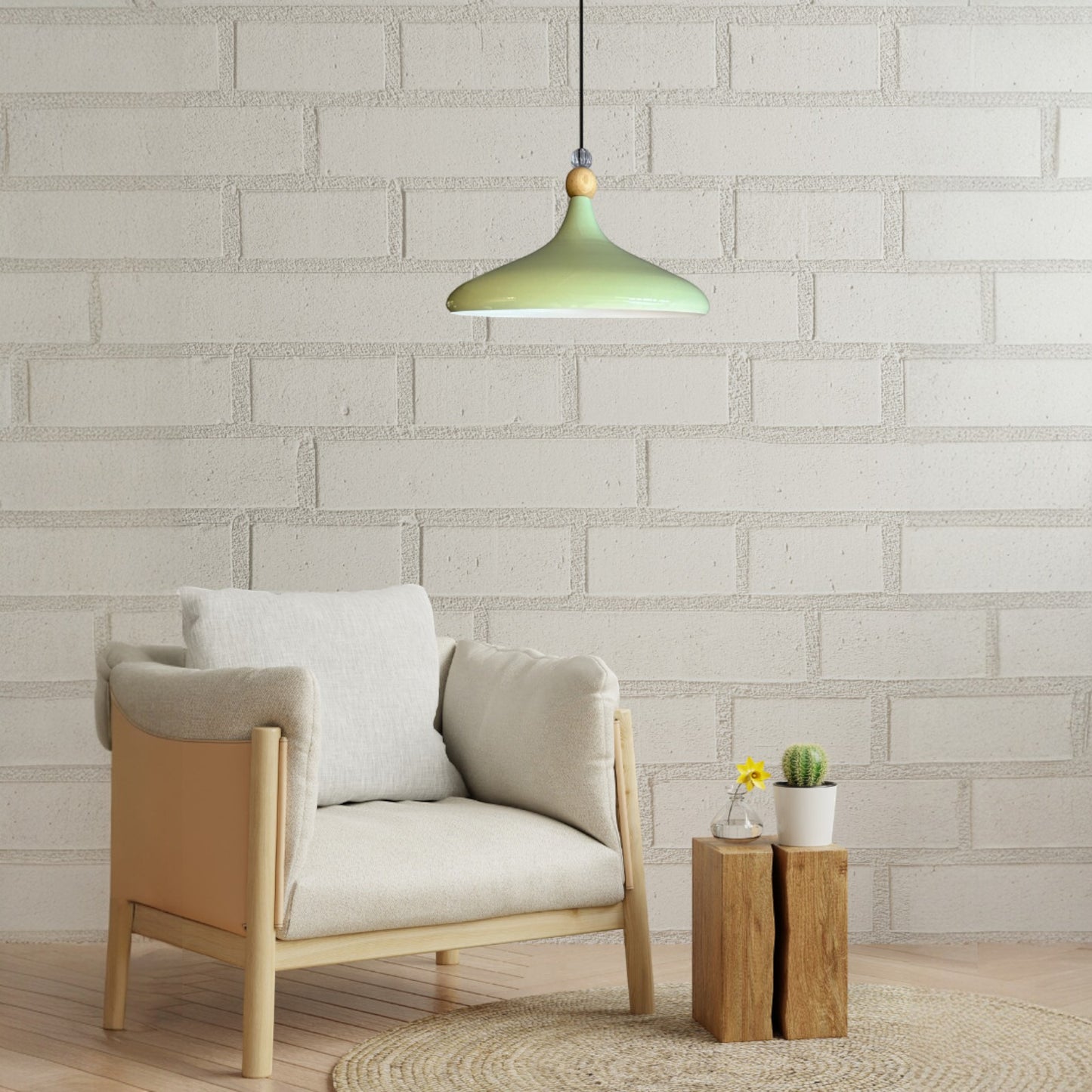 Pendelleuchte Champion Holz Metall, Modern Hängelampe