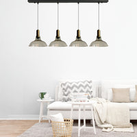 Pendelleuchte Vishi Einzelner Glas-Kronleuchter Trio Retro Pendelleuchte