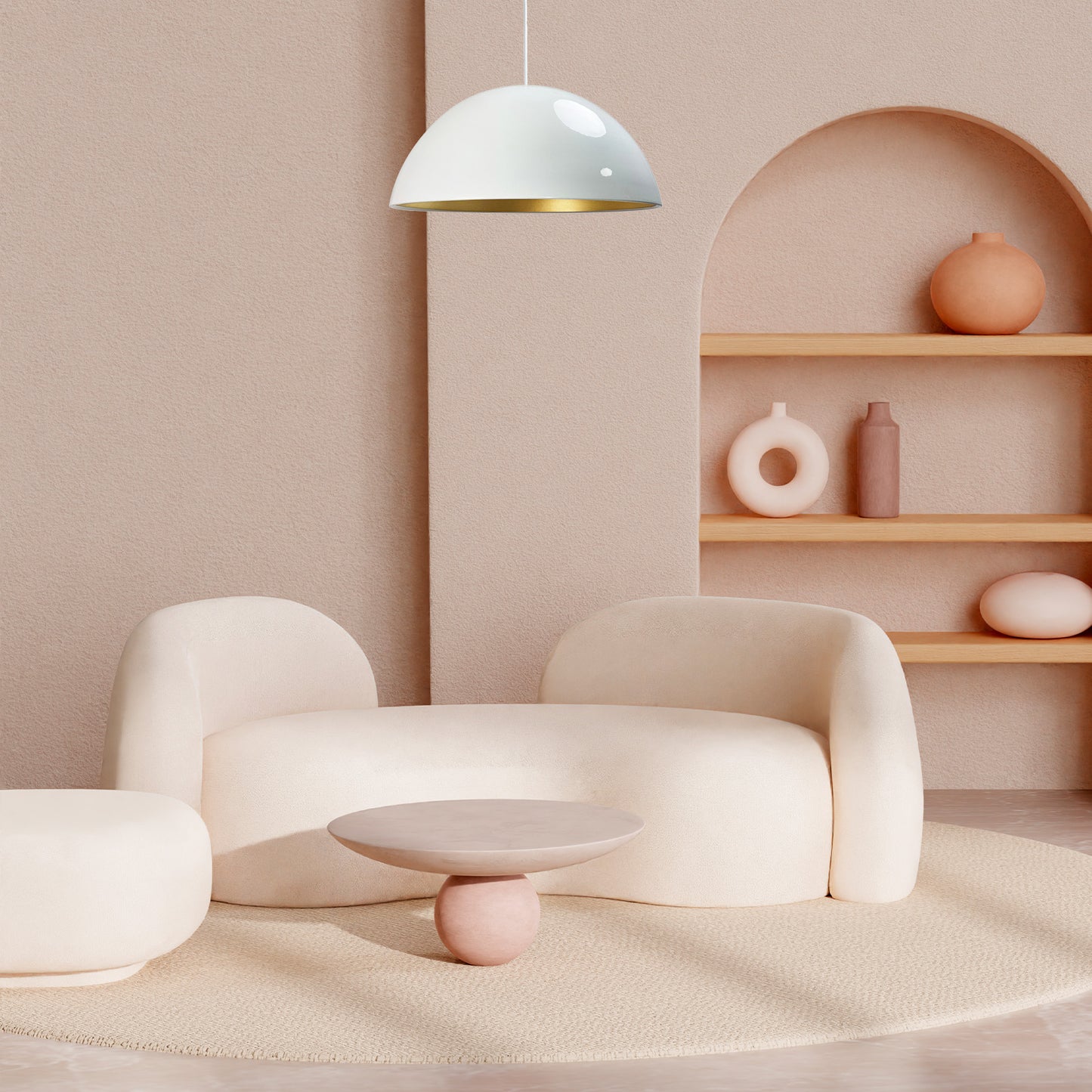 Pendelleuchte Bamyum Pendelleuchte Groß I Lipeo I Ø50 cm Hängelampe Modern Lampe