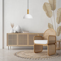 Bamyum Champion Holz, Metall Moderne Pendellampe