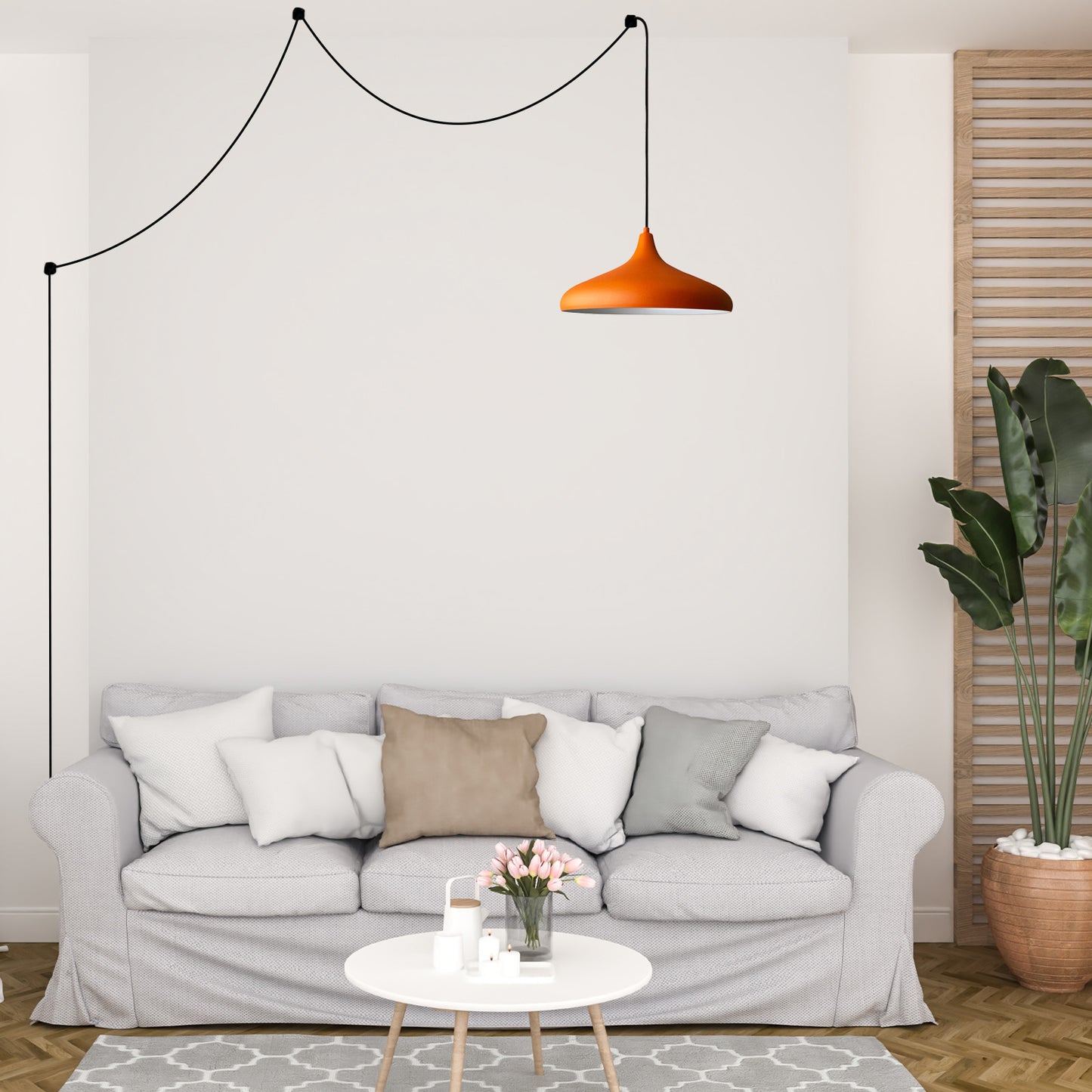 Pendelleuchte Champion Pendelleuchte mit Stecker 35 cm, Metall mit 450 cm Kabel