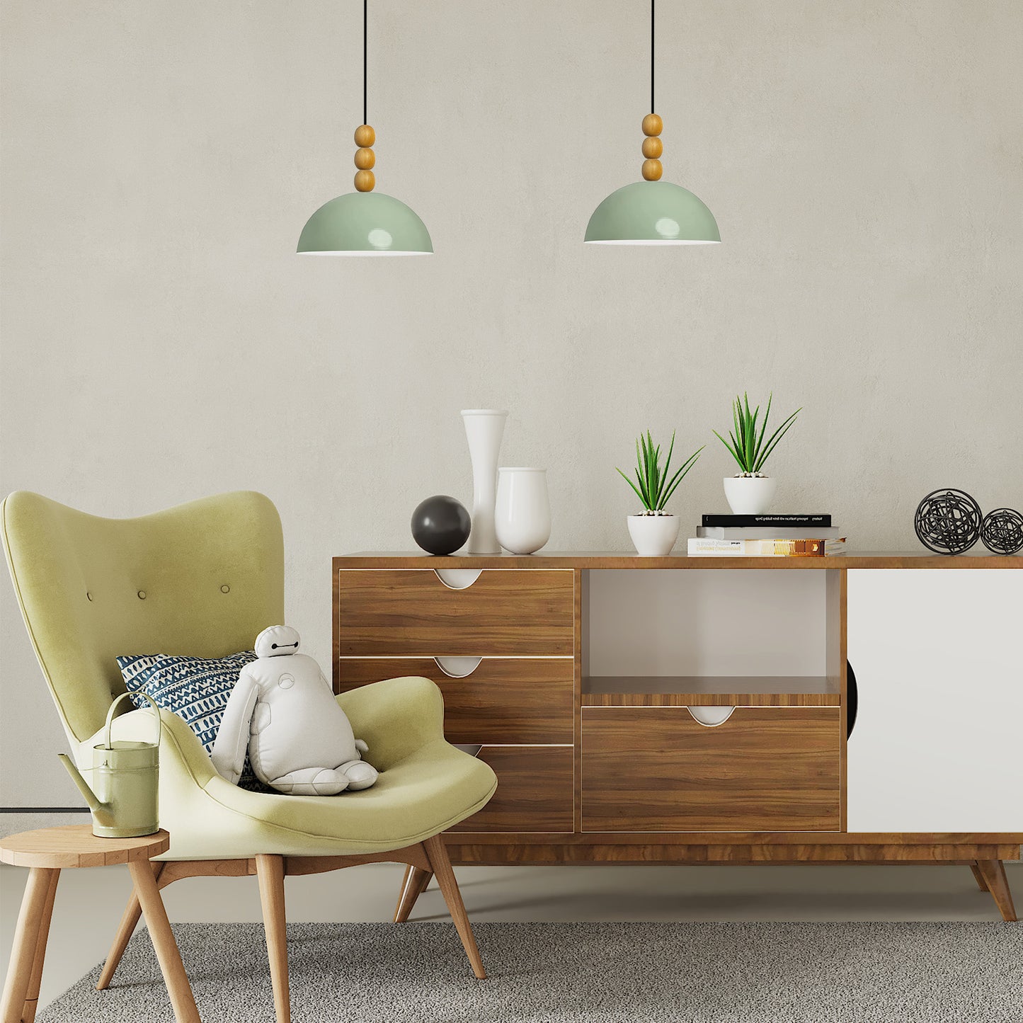 Pendelleuchte Bamyum Hängelampe Vintage Ø26 cm E27 Metall Lampe