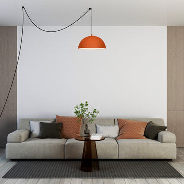 Pendelleuchte Lipeo mit Stecker Metall, Modern Hängelampe