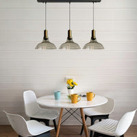 Pendelleuchte Vishi Einzelner Glas-Kronleuchter Trio Retro Pendelleuchte