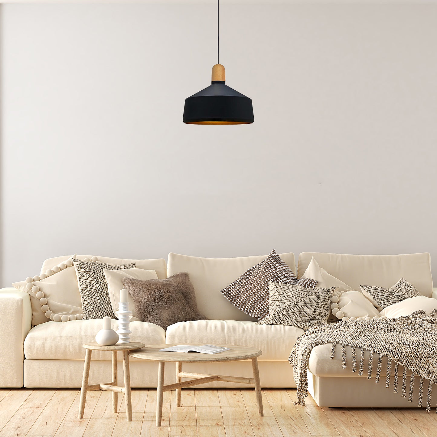 Pendelleuchte Lipeo Dreifachperle Metall, Modern Hängelampe