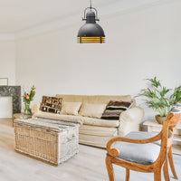 Pendelleuchte Bamyum Hängelampe Vintage Ø40 cm E27 Metall Lampe