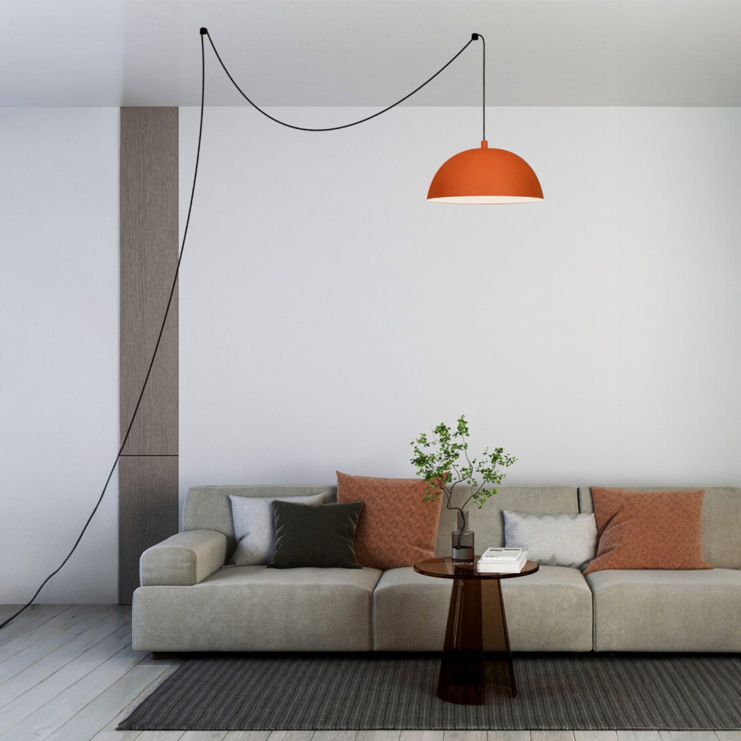 Pendelleuchte Lipeo mit Stecker Metall, Modern Hängelampe