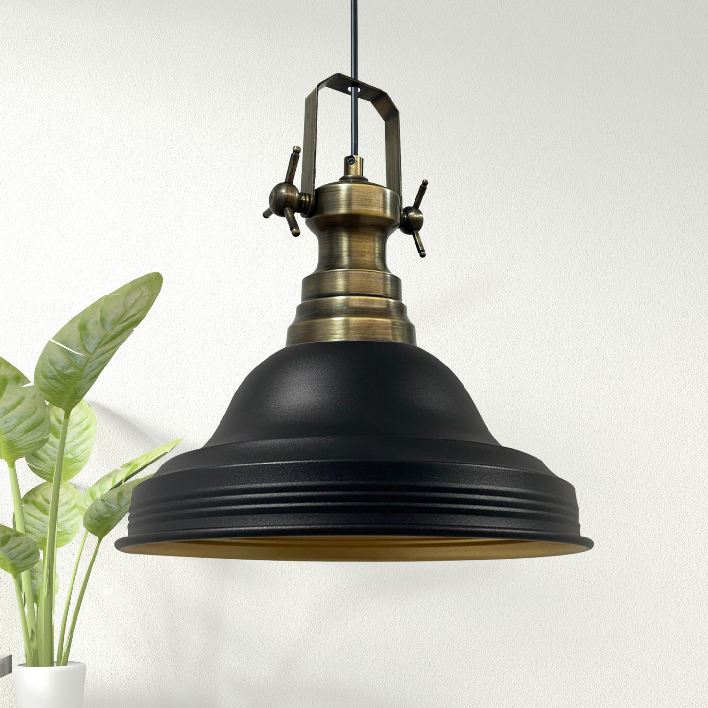 Pendelleuchte Asletl Hängelampe Industrial aus Metall Ø40 cm, Pendelleuchte Esstisch