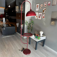 Stehlampe Gorkiede Stehleuchte Metall, E27 Fassung, verstellbarer Lampenschirm, Stehleuchte mit Ablage