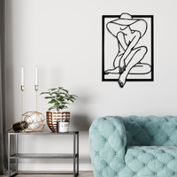 Metall Wanddeko Silhoutte