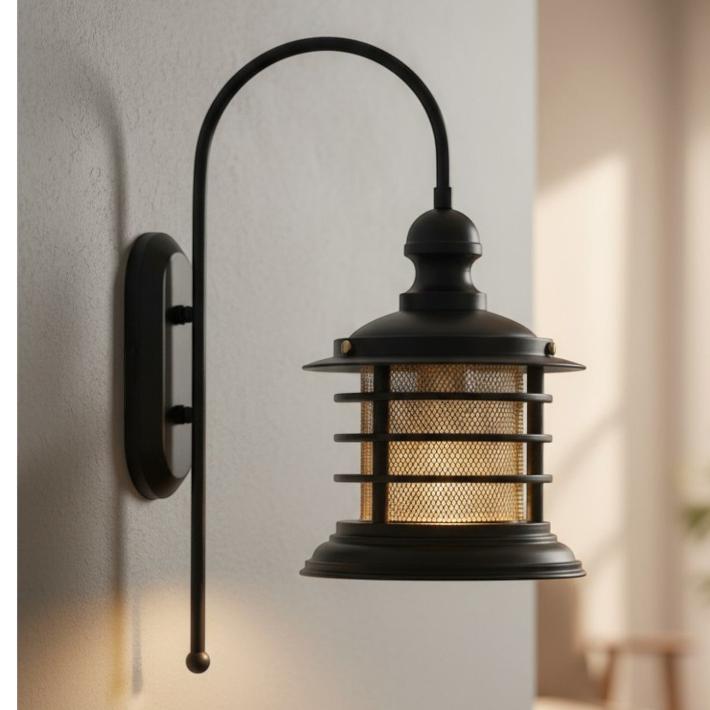 Wandleuchte Champion Wandleuchte Innen Metall, Wohnzimmer Vintage Wandlampe Innen