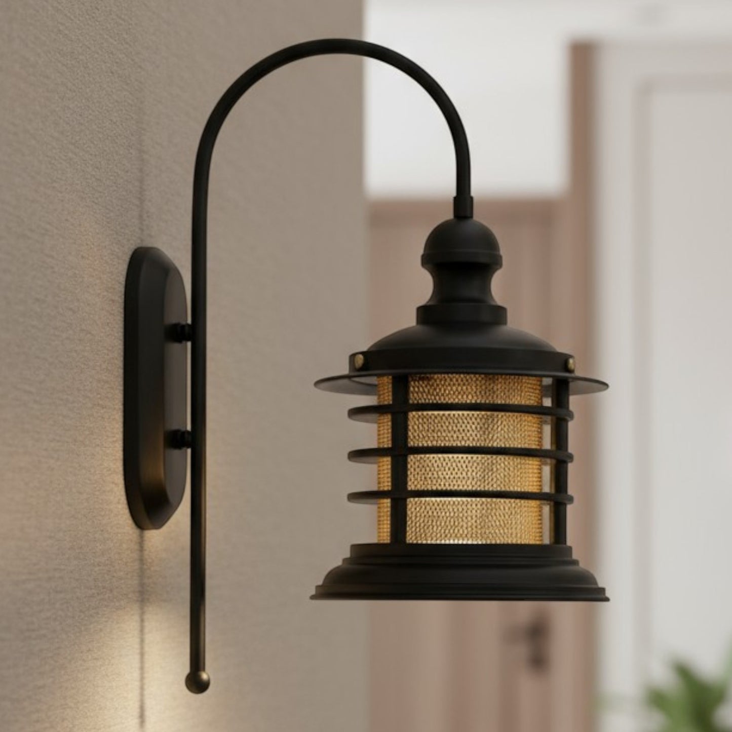 Wandleuchte Champion Wandleuchte Innen Metall, Wohnzimmer Vintage Wandlampe Innen