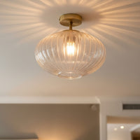 Deckenleuchte Elegant Glas Retro Deckenleuchte