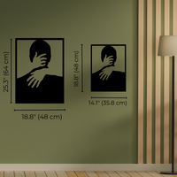 Metall Wanddeko Silhoutte