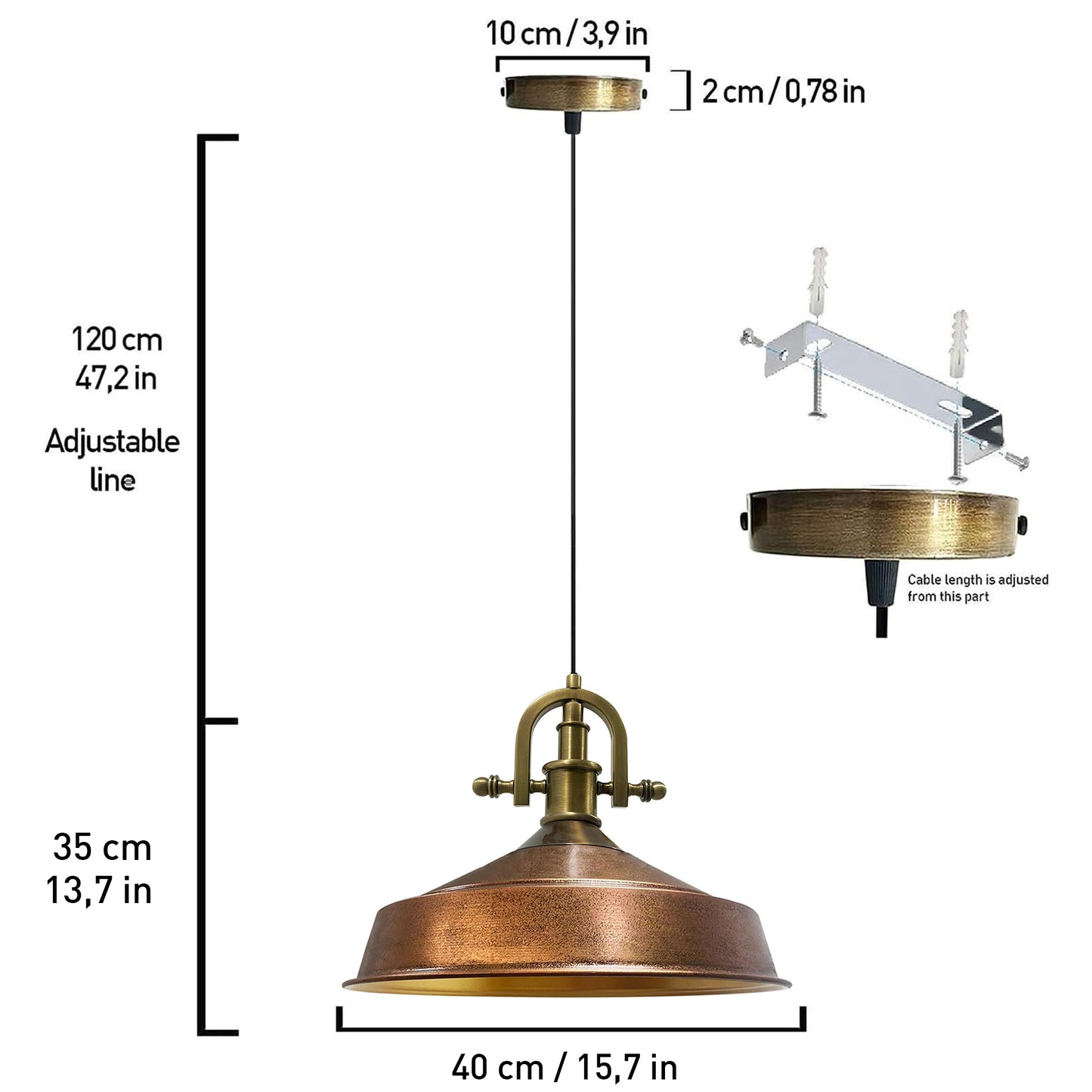 Hängelampe Industrial Pendelleuchte Esstischlampe