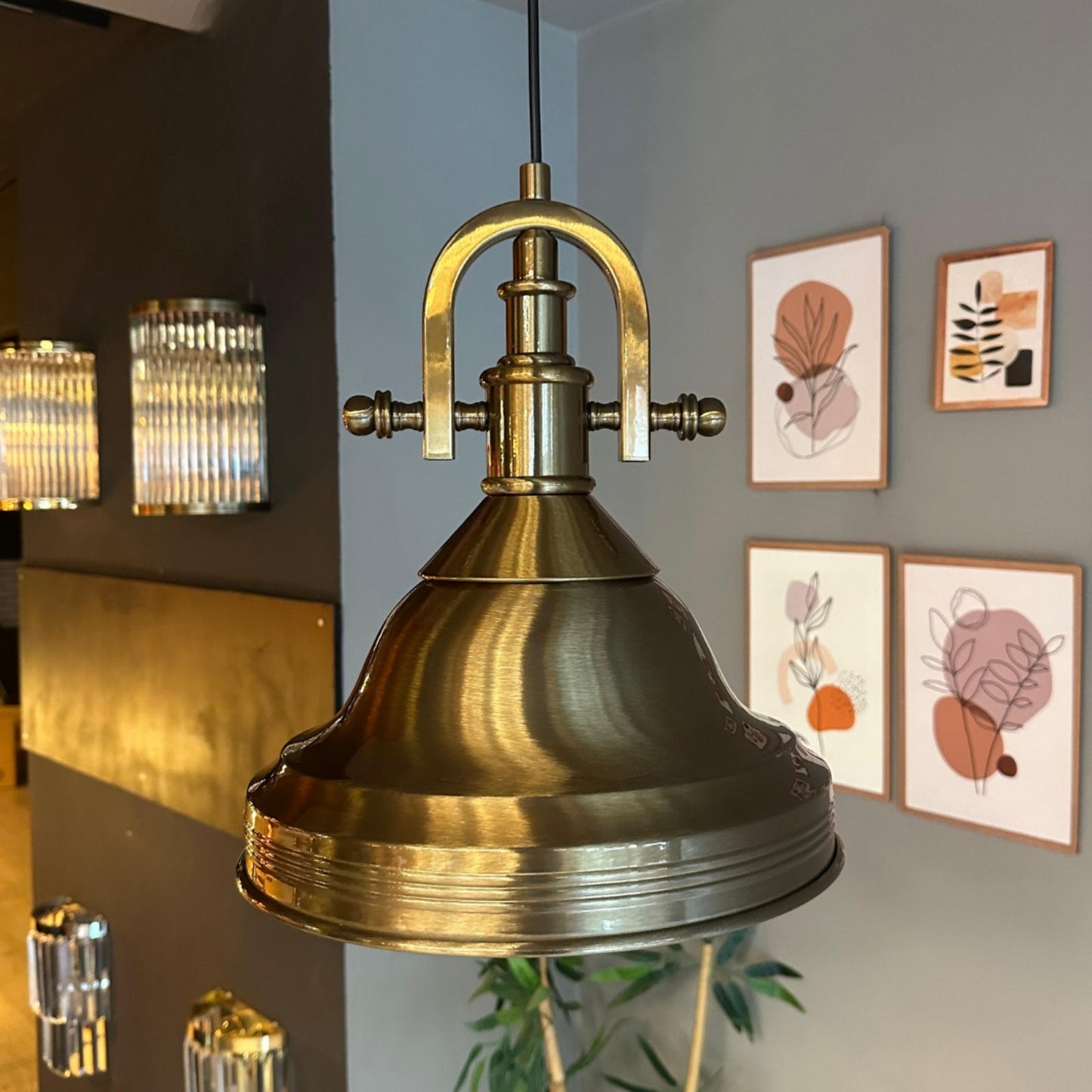 Pendelleuchte Asletl Hängelampe Industrial aus Metall Ø40 cm, Pendelleuchte Esstisch