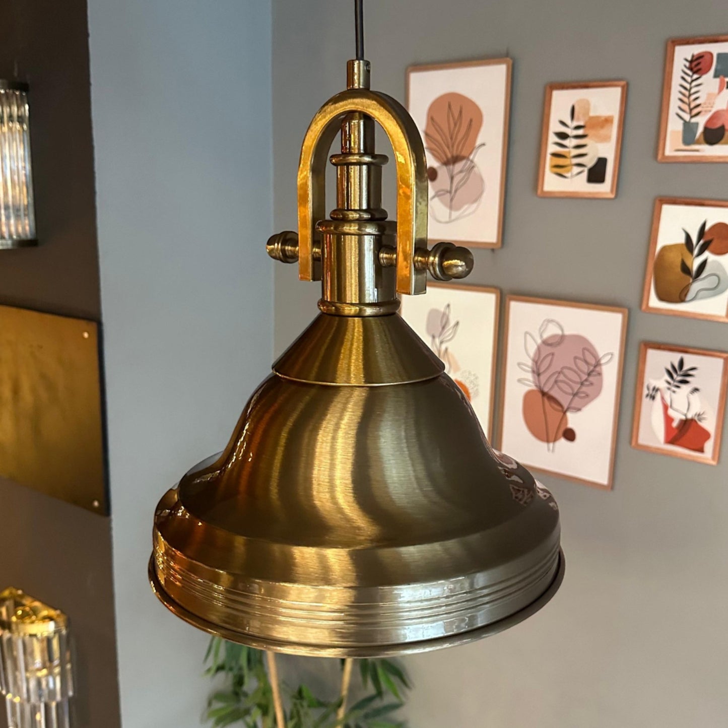 Pendelleuchte Asletl Hängelampe Industrial aus Metall Ø40 cm, Pendelleuchte Esstisch