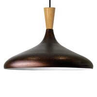 Champion Pendelleuchte aus Holz, 35 cm Hängelampe Metall E27 Moderne Lampe